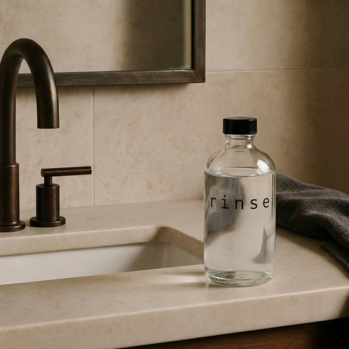 Rinse Glass Bottle